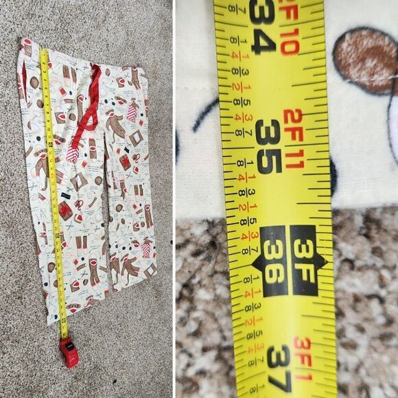 Nick & Nora How to Sew A Sock Monkey Pajamas Y2k Size XXL Plus Size - Picture 12 of 16